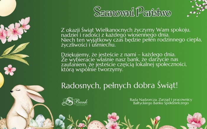 Radosnych Świąt Wielkanocnych!