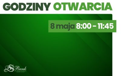 Zmiany godziny pracy 8.05!