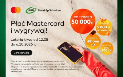 Płać kartą Mastercard i graj o atrakcyjne nagrody!